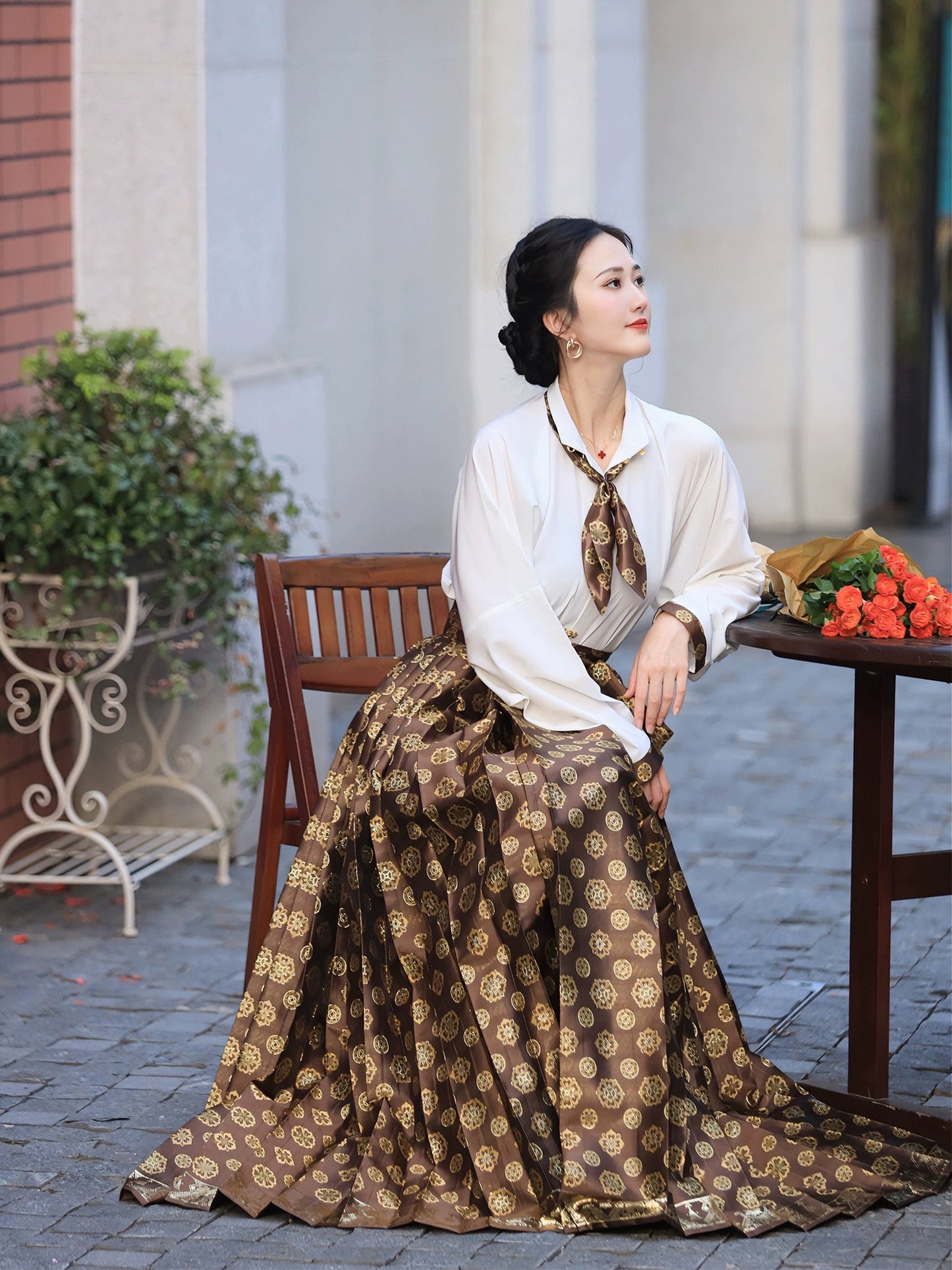 Ming Dynasty Modern Hanfu Qipao Cheongsam Dress Skirt, gifts for women 2024