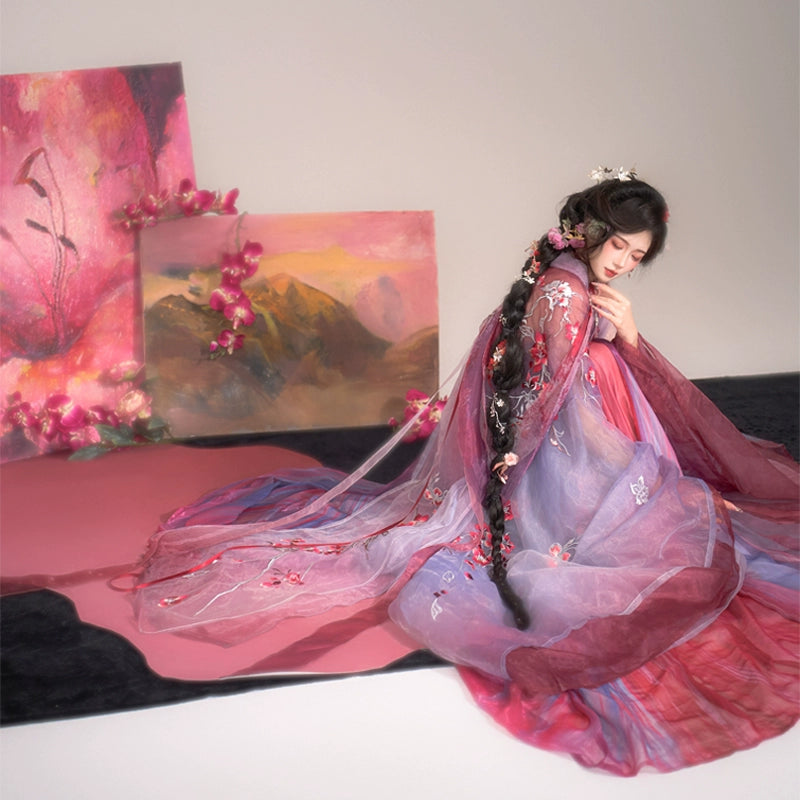 Ethereal Dreamscape Series Supreme Hanfu-Ashenblush