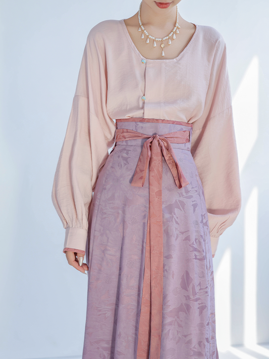 Dreams Hanfu Celadon Dyeing Base Shirts And Skirts