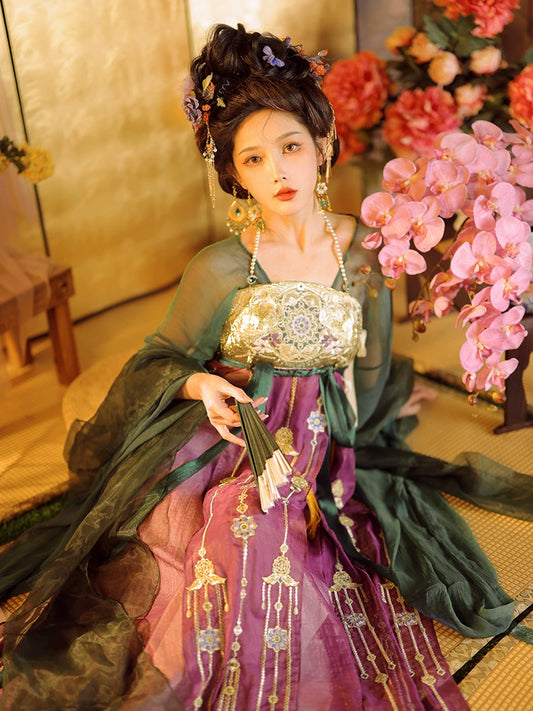 Daily Series Sunlit Lattice Raiment Hanfu Tang Dress