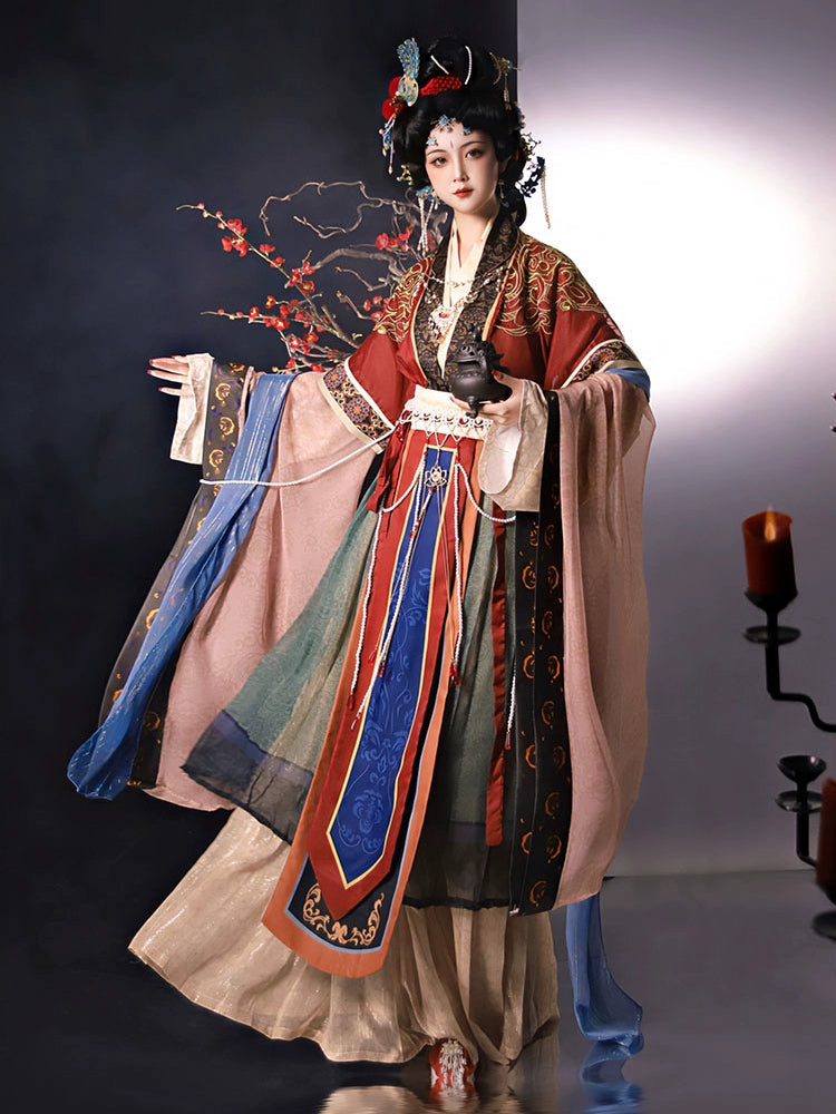 Embroidery Restoration Women's Hanfu Fairy Improved Scarf