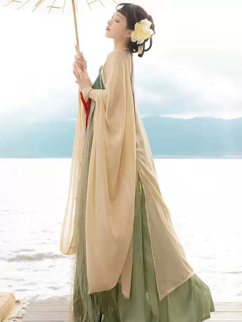 Tang Dynasty Plus Size Myrobalan Skirt Dress