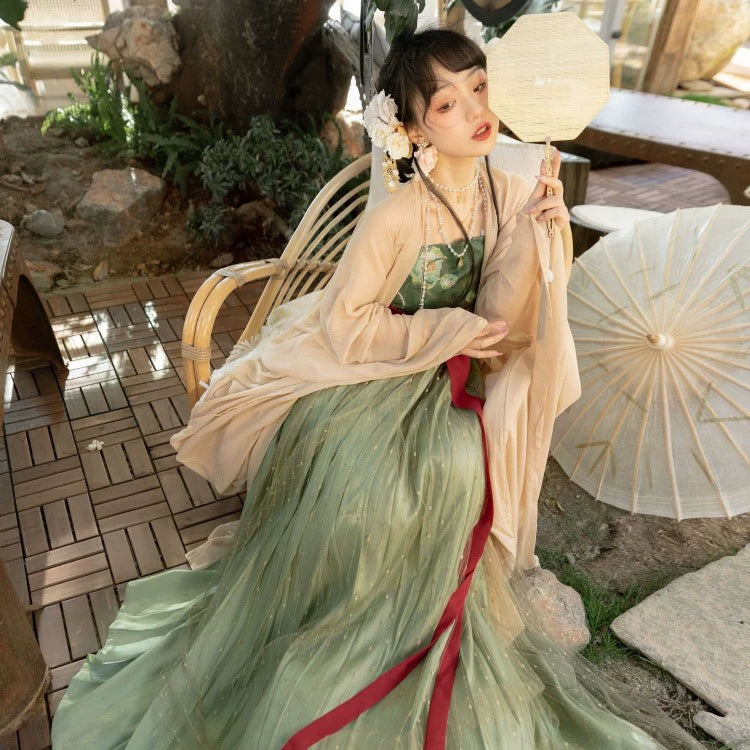 Tang Dynasty Plus Size Myrobalan Skirt Dress