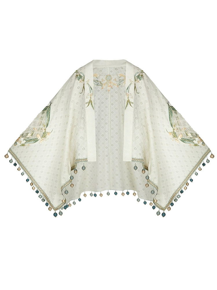 Yulan Cao : Orchid Bath-Accessories+Shawl