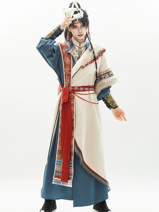 Flower Poetry Unisex Hanfu Field Canyons