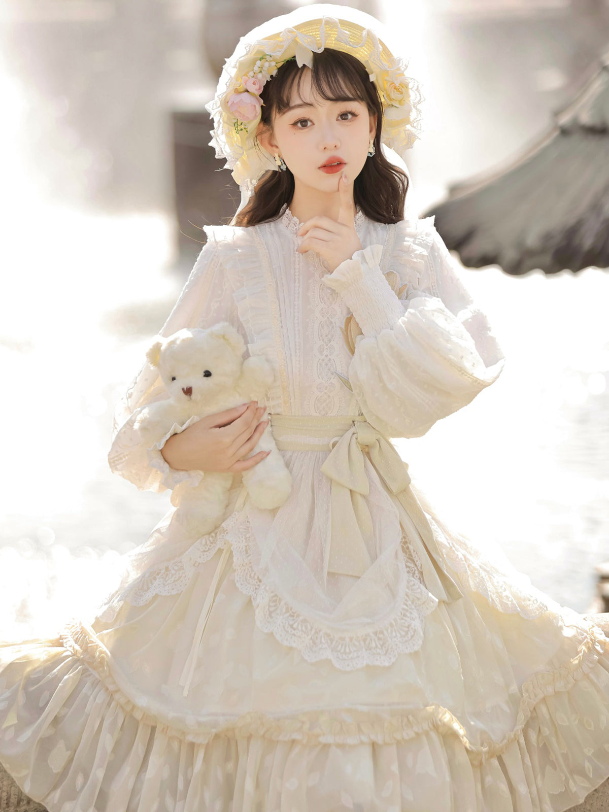 Han Element Series 2025 Hanfu Han-Style Lolita Dresses Beige