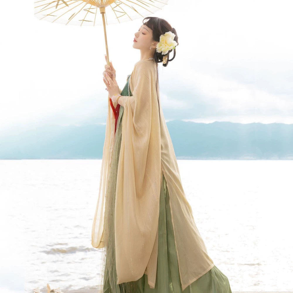 Tang Dynasty Plus Size Myrobalan Skirt Dress