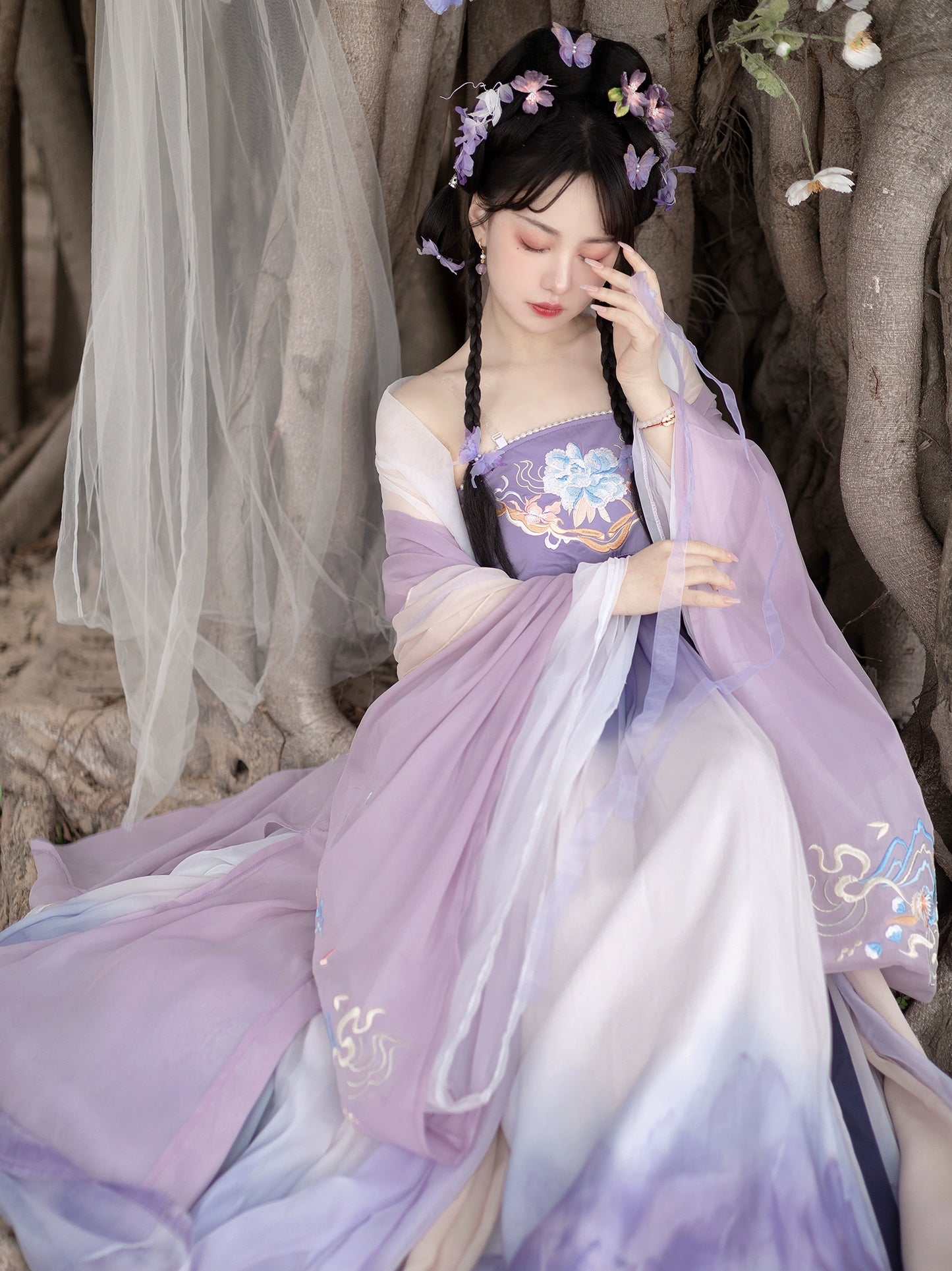 Qingshan Dream Original Hezi skirt improved Hanfu women's Tang Dynasty