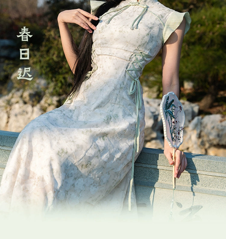 Flower Poetry Hanfu Cheongsam Late Spring