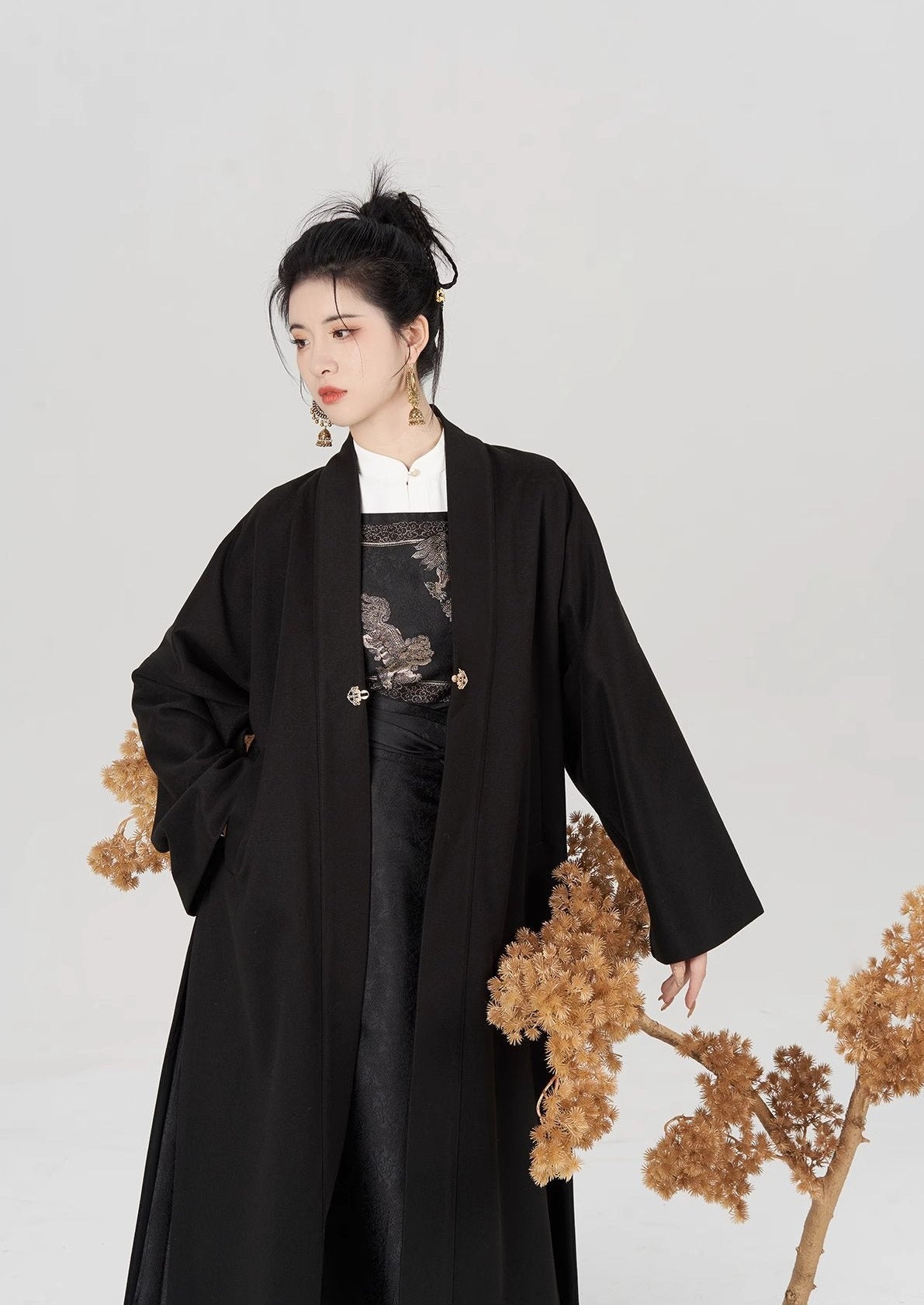 Original Ming Dynasty Modern Hanfu Qipao Cheongsam Dress Skirt, gifts for women 2024