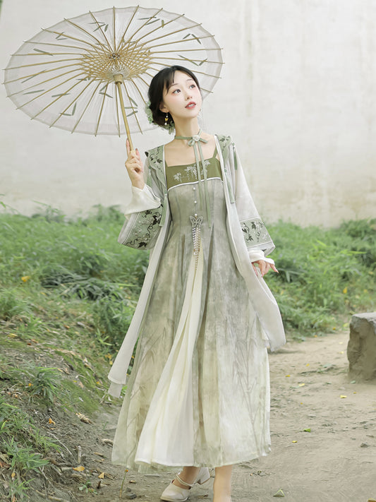 Han Element Series 2025 Hanfu Ruqun Sets Viridity