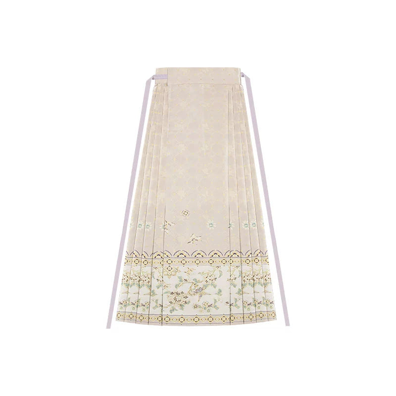 Serene Return Series Hanfu Bachelor's Mamian Skirt