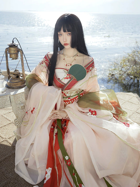 Daily Series Silk-Worm Thought Hanfu Wei Jin Dress