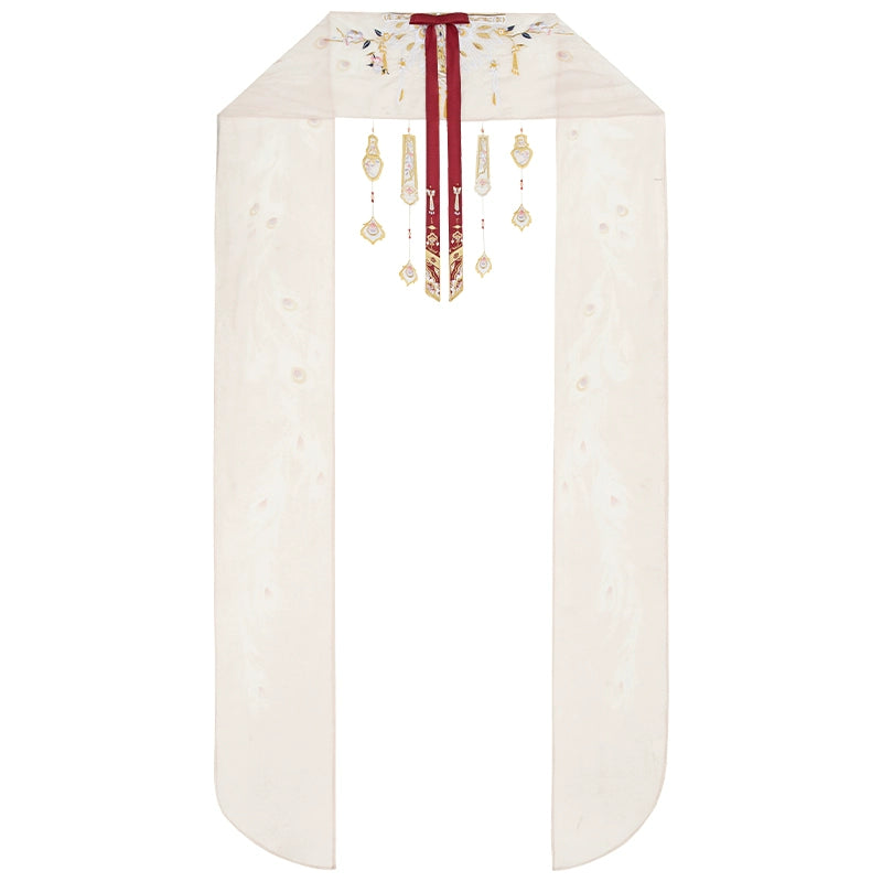 He Zhi Yu Xian : Crane Plume Celestial-Large Sleeve Shirt