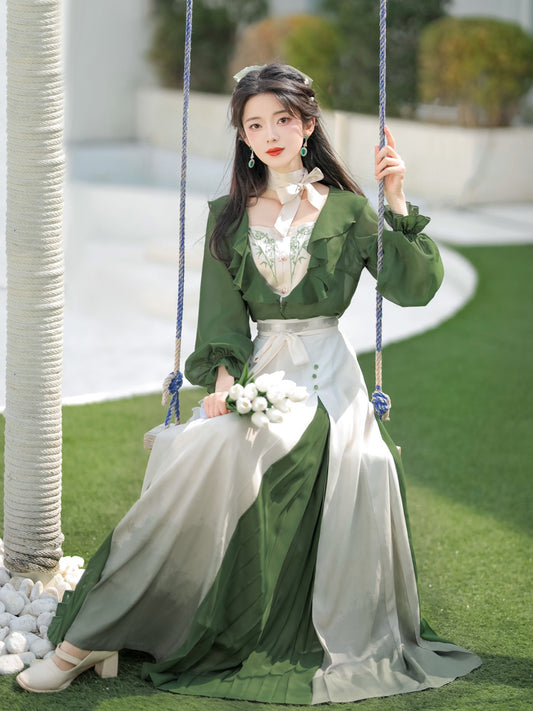 Han Element Series 2025 Hanfu Han-Element Outerwear Fountain