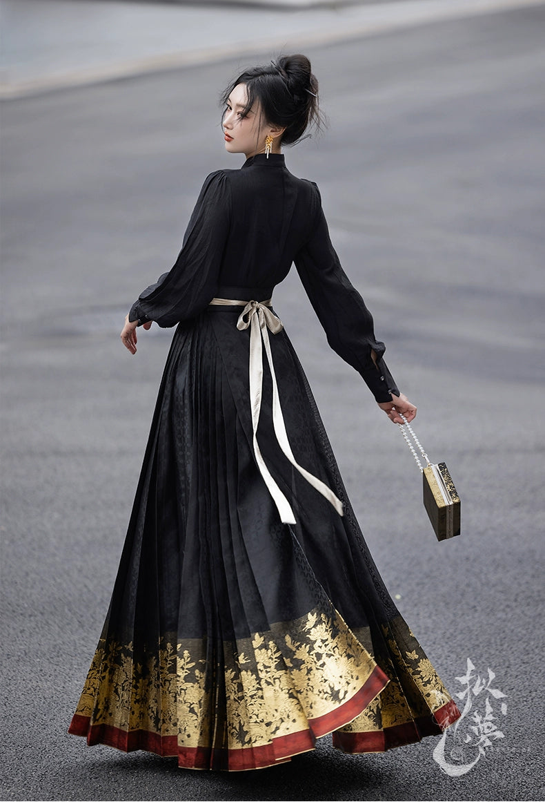 National Modern Hanfu Qipao Cheongsam Dress Skirt, gifts for women 2024