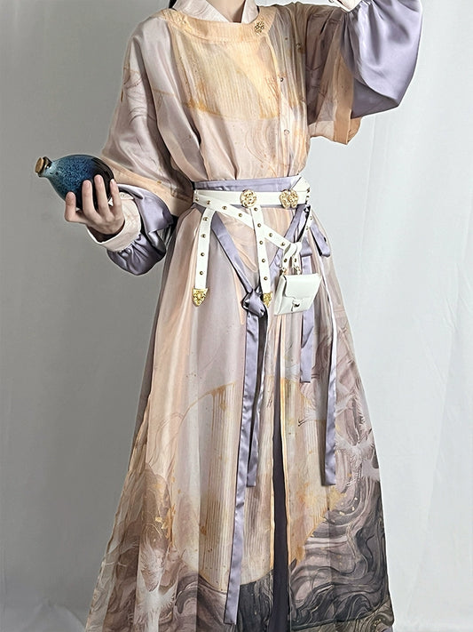 Flower Poetry Unisex Hanfu Wild Geese Return