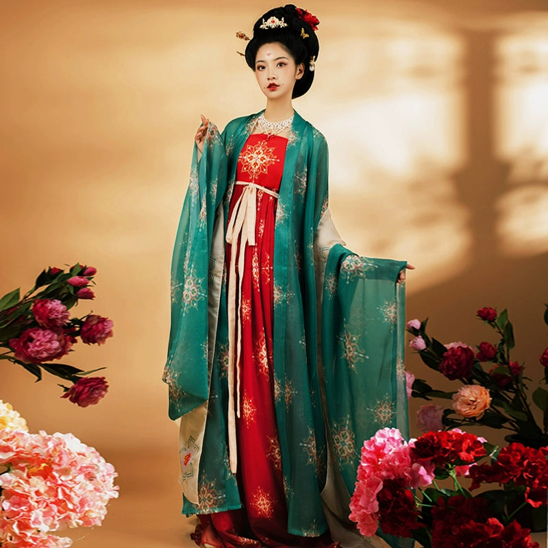 Women's Tang style Hanfu Chest-length skirt Spring Pashmina