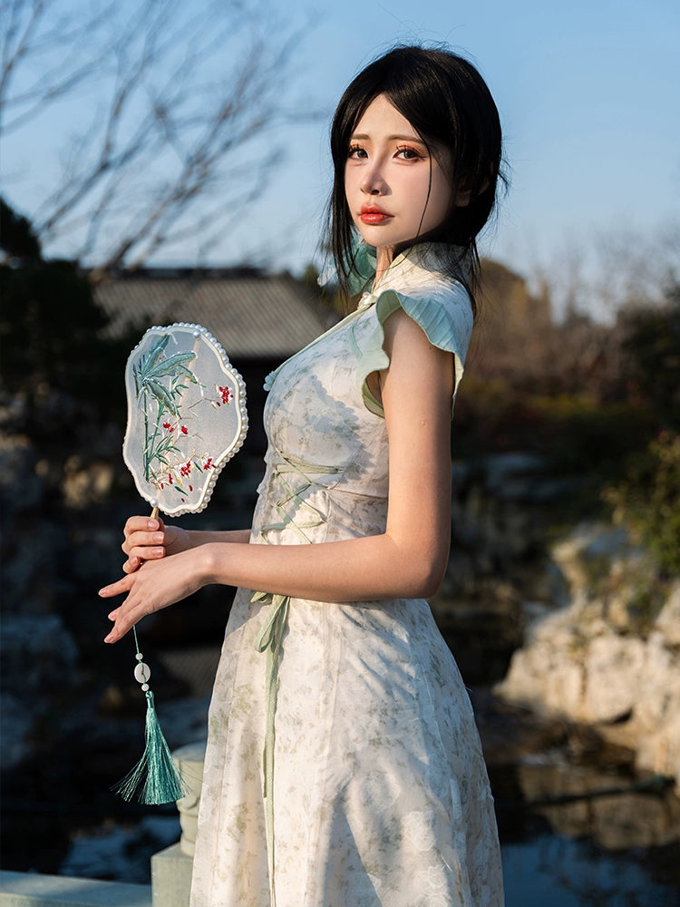 Flower Poetry Hanfu Cheongsam Late Spring