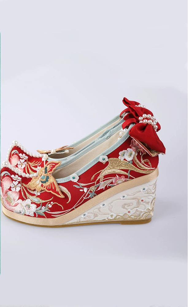 Luanfeng Xianyu : Luan-Phoenix Celestial Plumage Wedding-Shoes