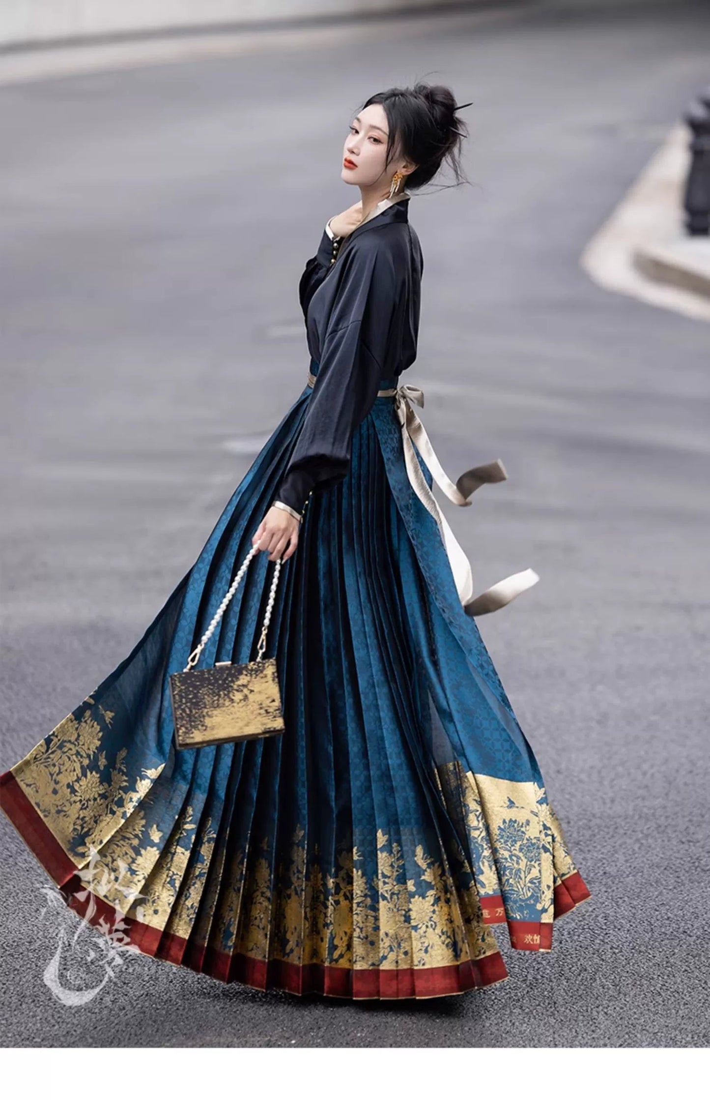 National Modern Hanfu Qipao Cheongsam Dress Skirt, gifts for women 2024