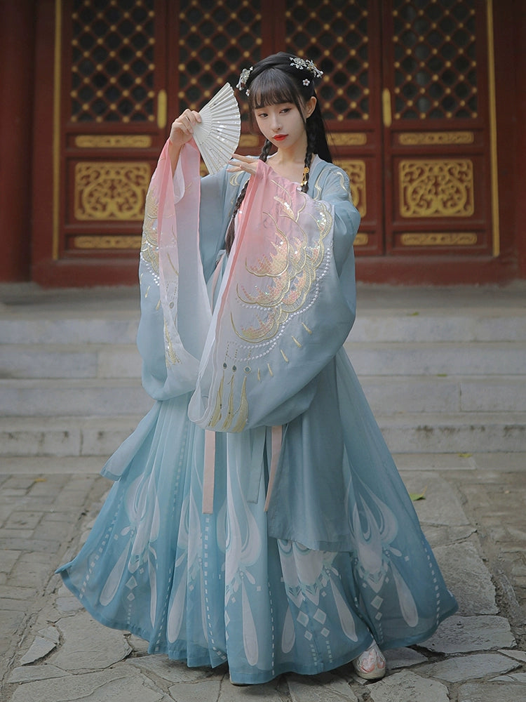 Nishang Fenghua : Nishang Fenghua-Large Sleeve Shirt