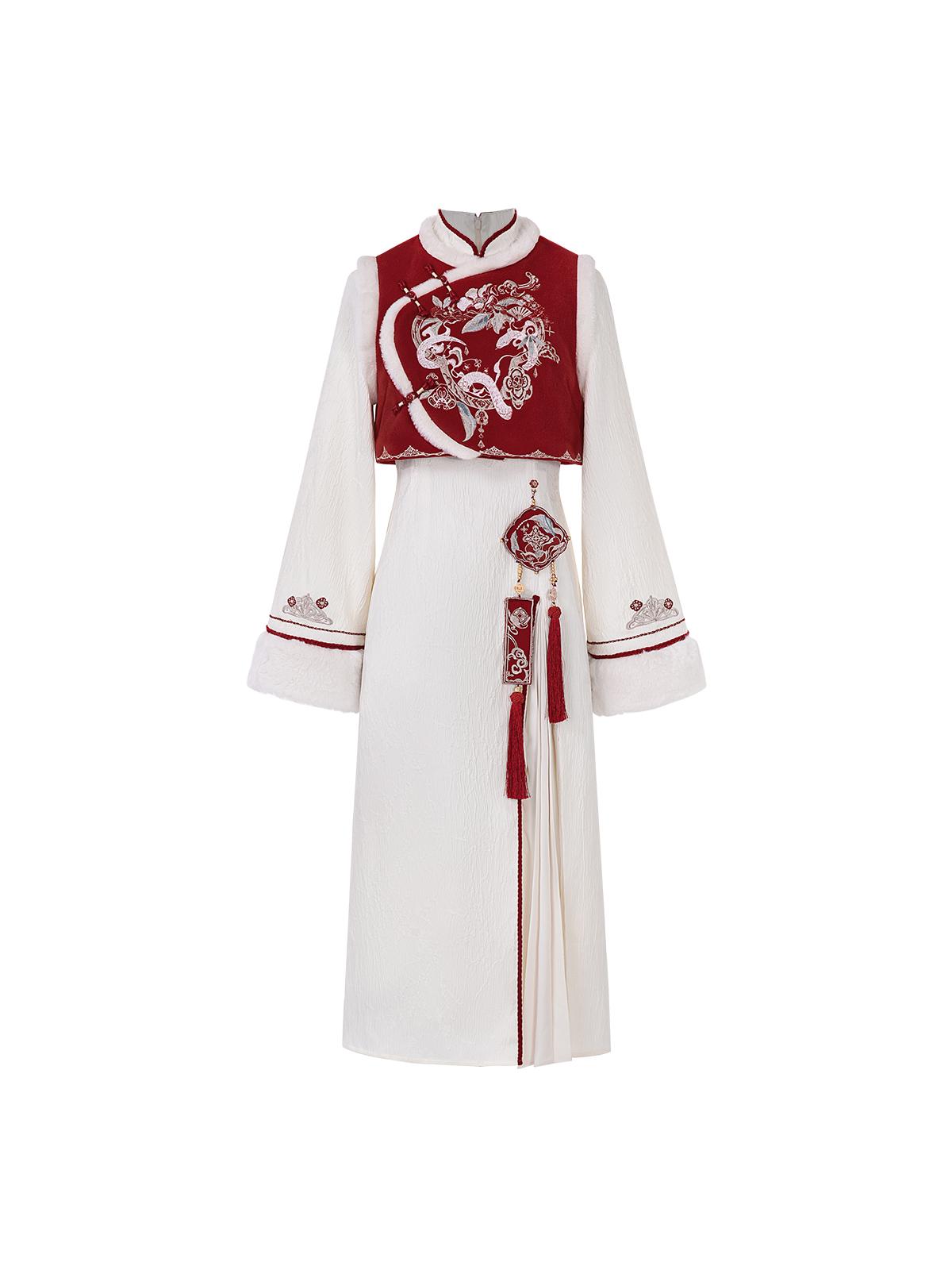 Han Element Series 2025 Hanfu Han-Element Outerwear Red