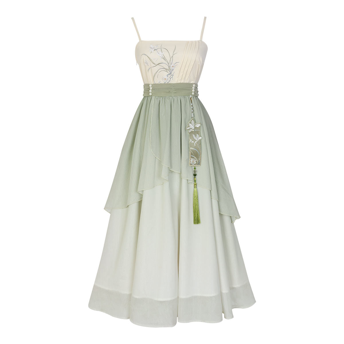 Han Element Series 2025 Hanfu Han-Element Outerwear Slightly Green