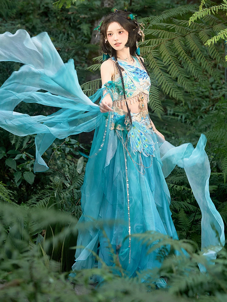 Bestie Series Peafowl Tang Dynasty Hanfu