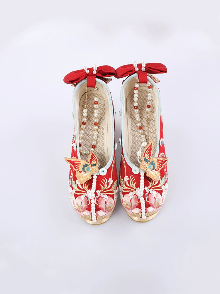 Luanfeng Xianyu : Luan-Phoenix Celestial Plumage Wedding-Shoes