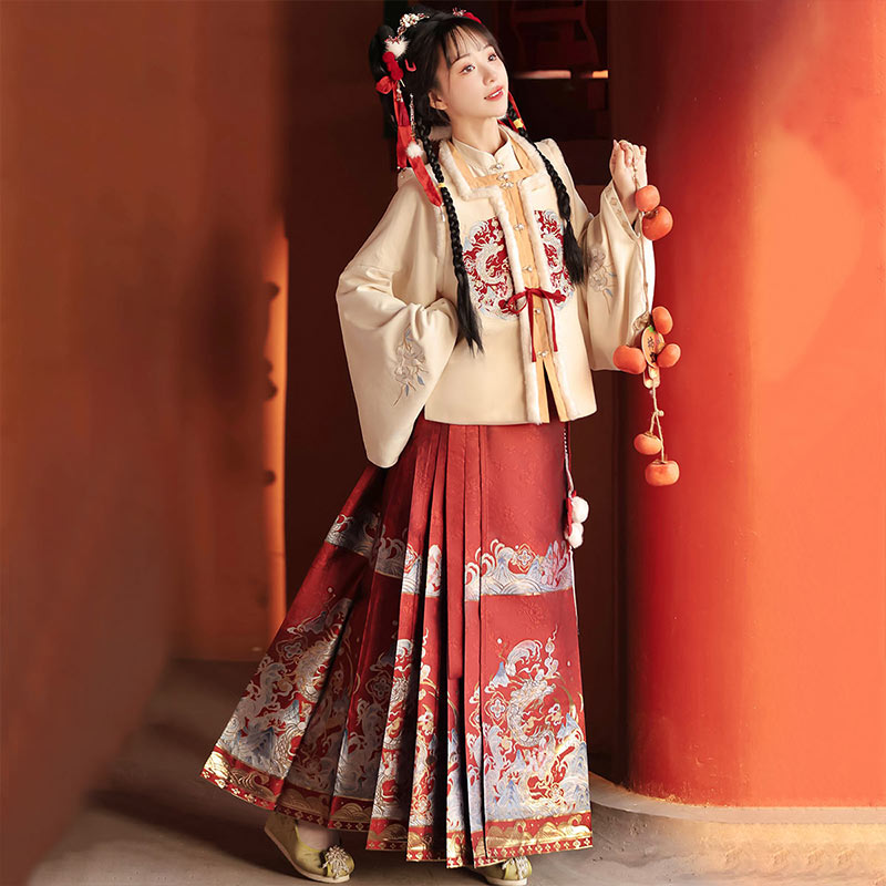 Han Element Series 2025 Hanfu Horse-Face Skirts Bonus