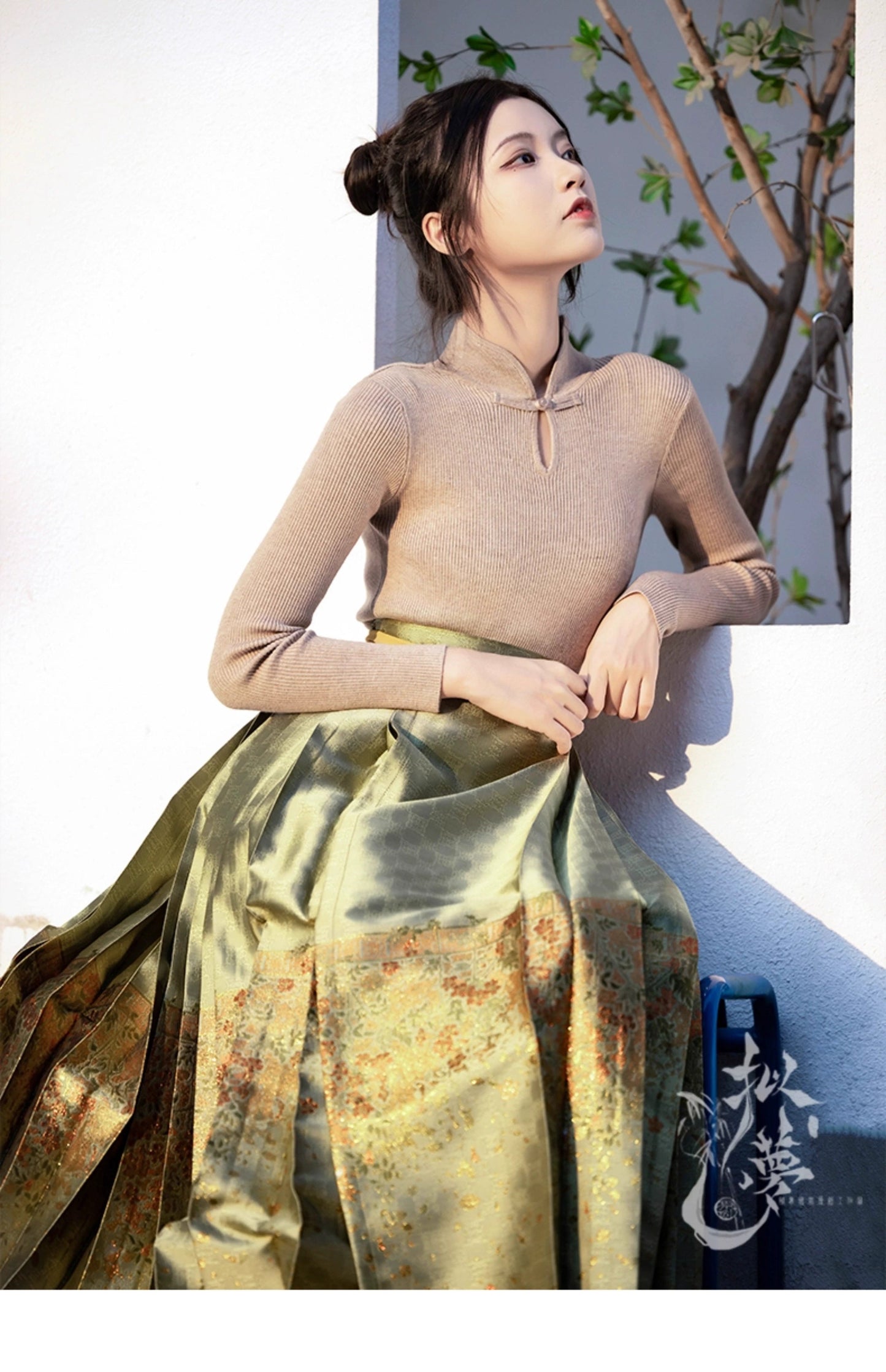 9-Colors Modern Hanfu TOPS Qipao Cheongsam Dress Skirt, gifts for women 2024