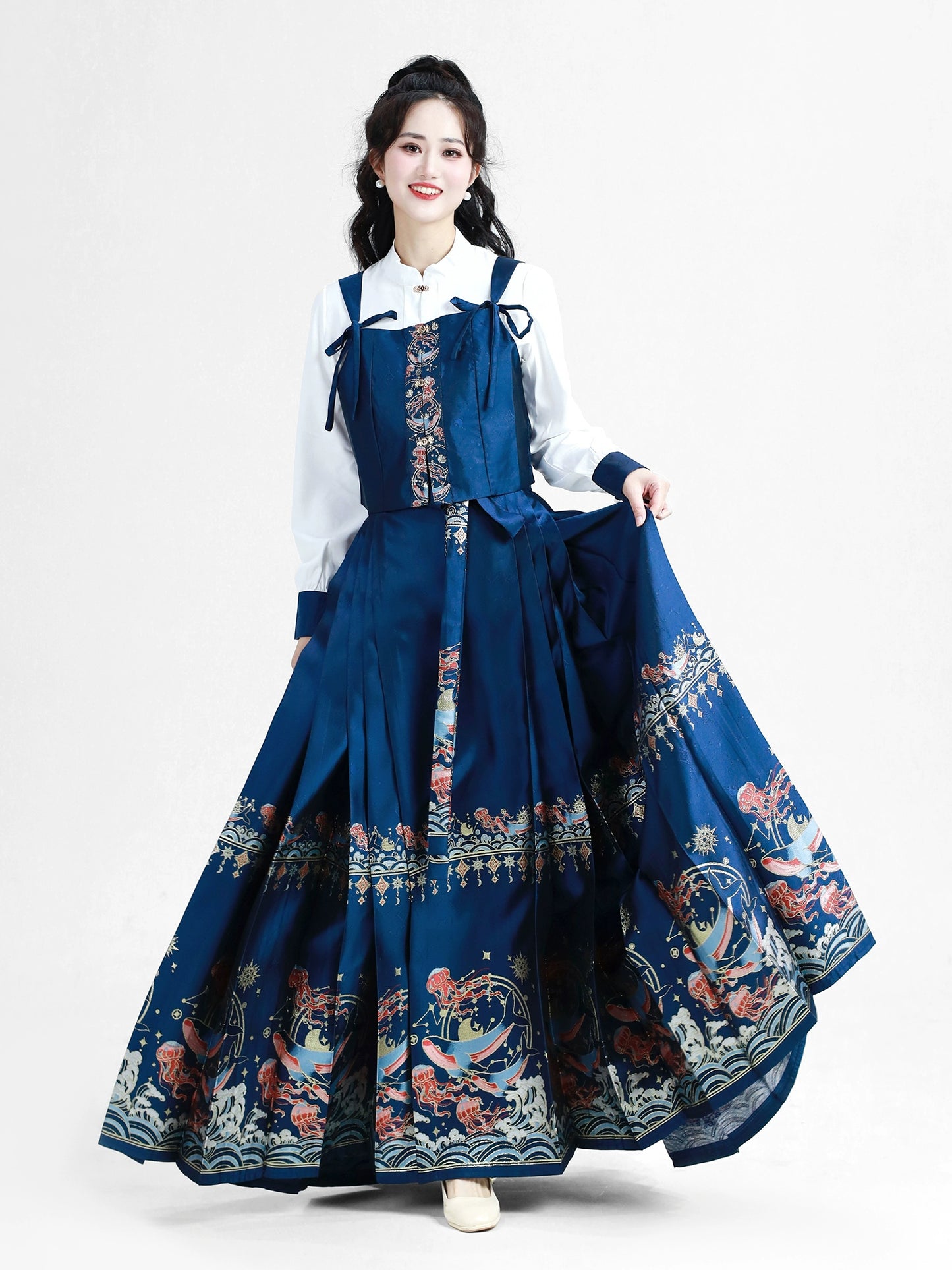 Lookbook Series Dai Horse Face Skirt Suit Stardust Sea