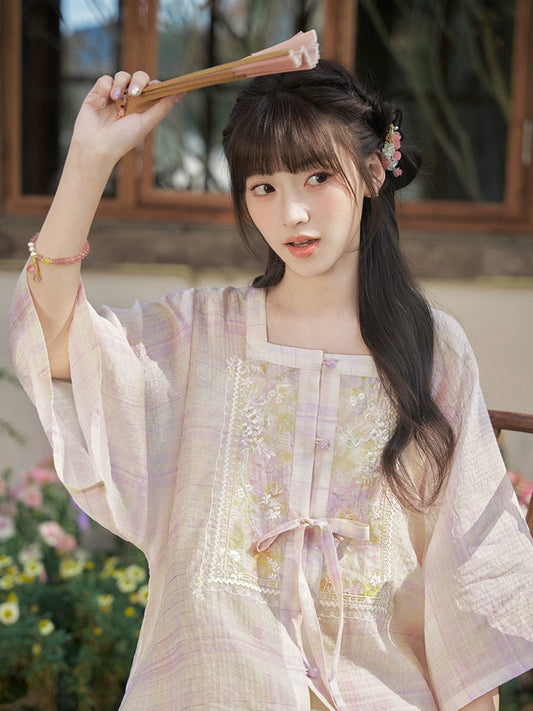 Teng Luo Yan : Wisteria Mist On Silk