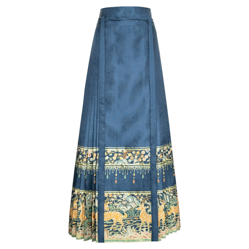 Serene Return Series Hanfu Bachelor's Mamian Skirt