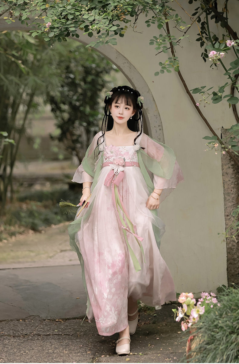 Han Element Series 2025 Hanfu Ruqun Sets Pale Red