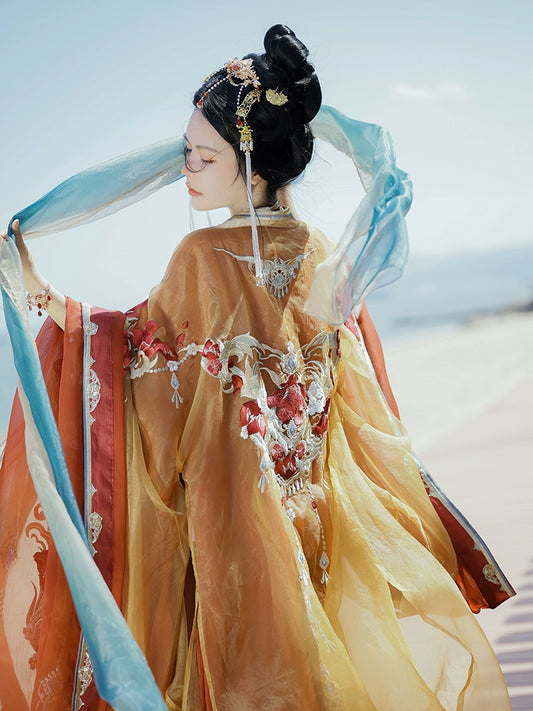 Daily Series Li Bai's Floral Symposium Hanfu Tang Dress