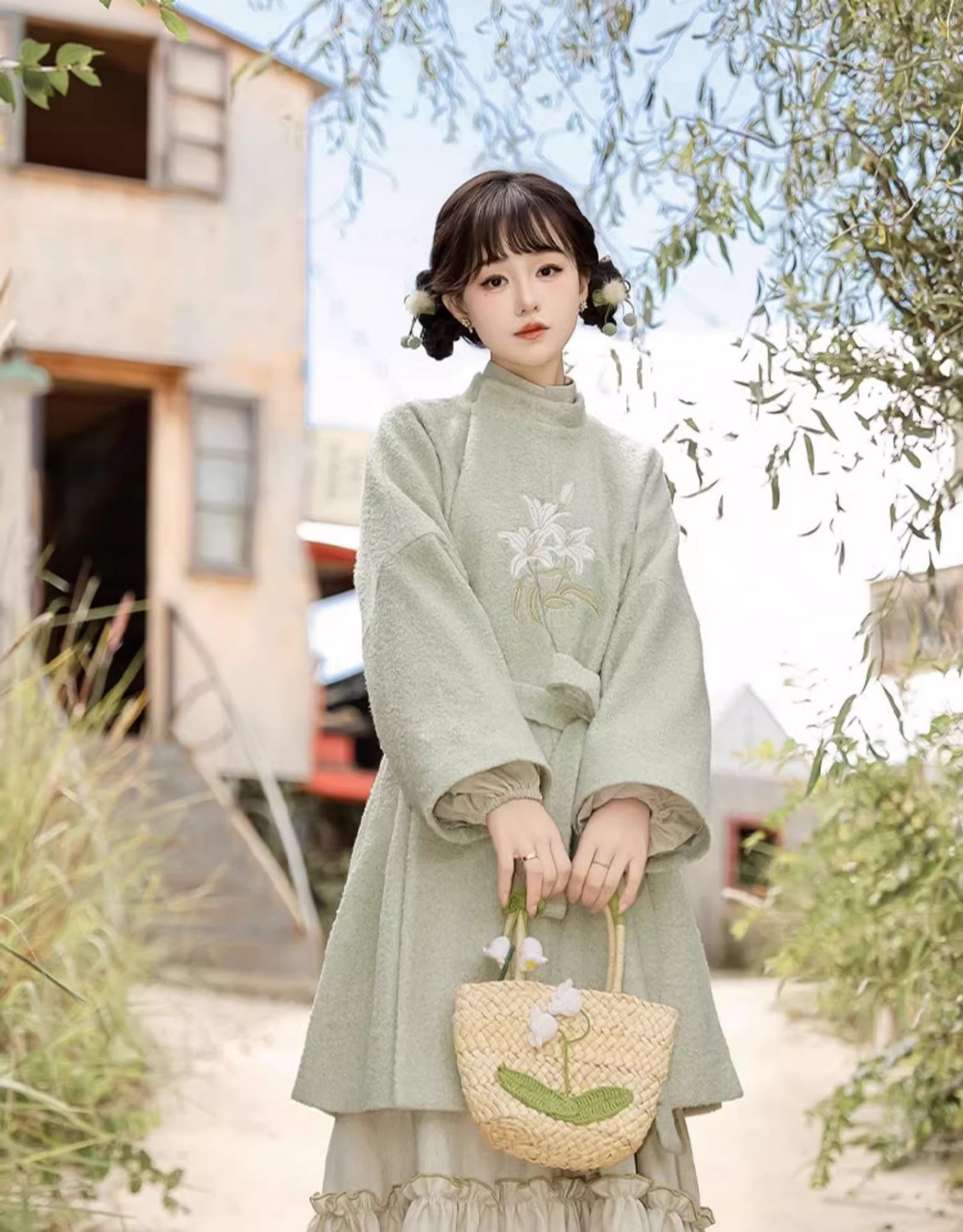 Han Element Series 2025 Hanfu Cross-Collar Tops Lolita
