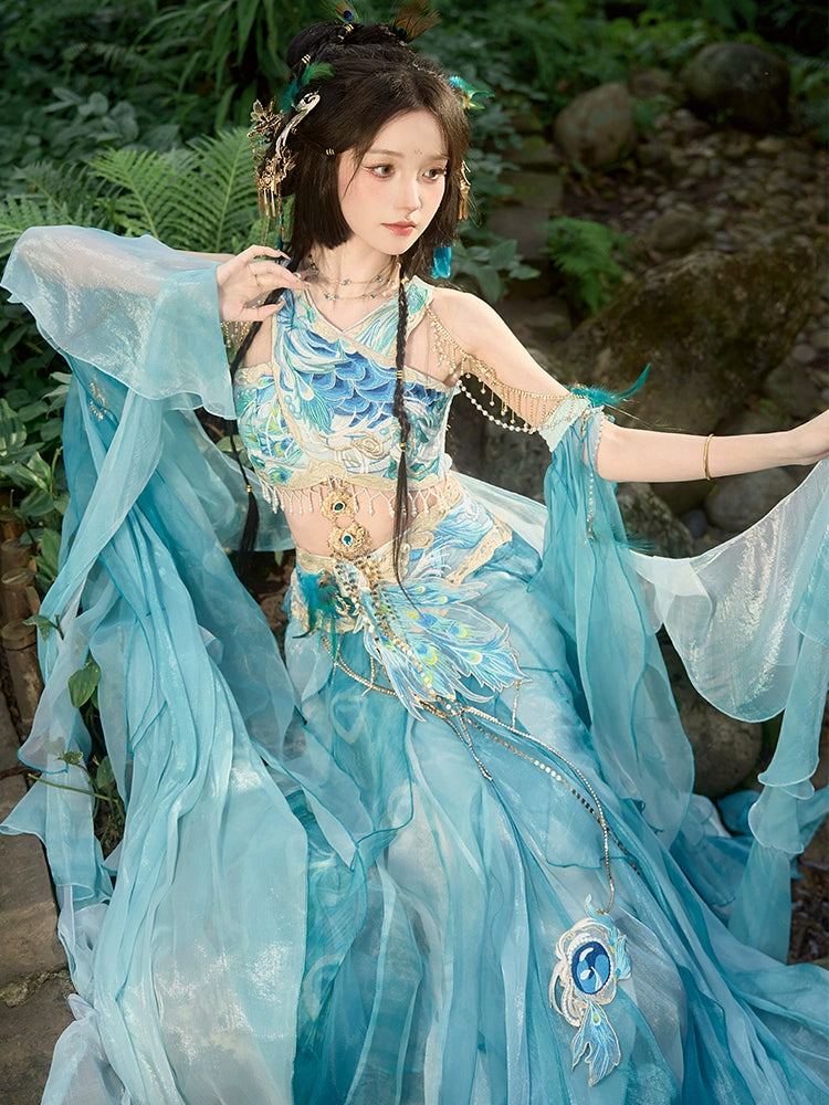 Bestie Series Peafowl Tang Dynasty Hanfu