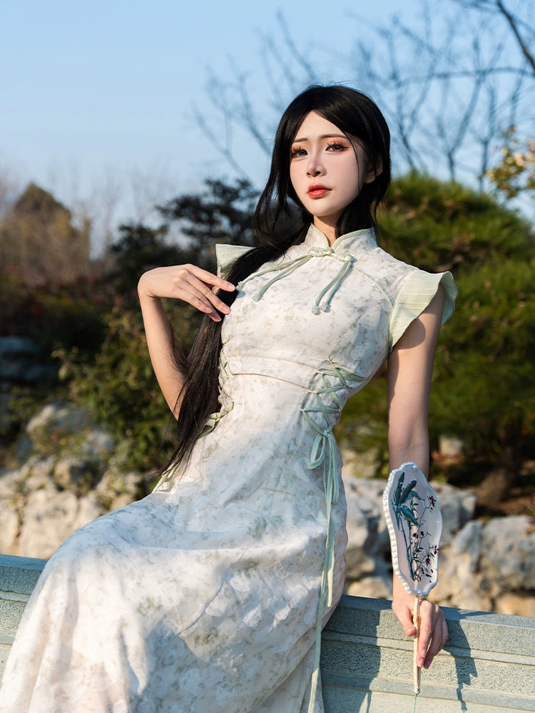 Flower Poetry Hanfu Cheongsam Late Spring