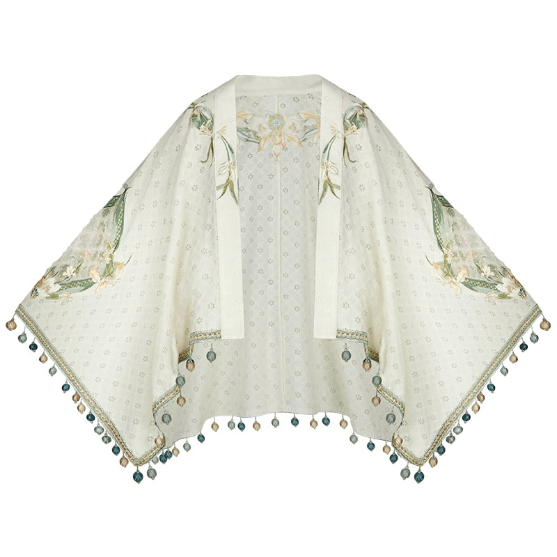 Yulan Cao : Orchid Bath-Accessories+Shawl