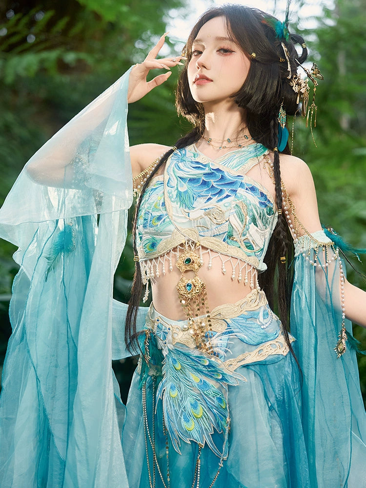 Bestie Series Peafowl Tang Dynasty Hanfu