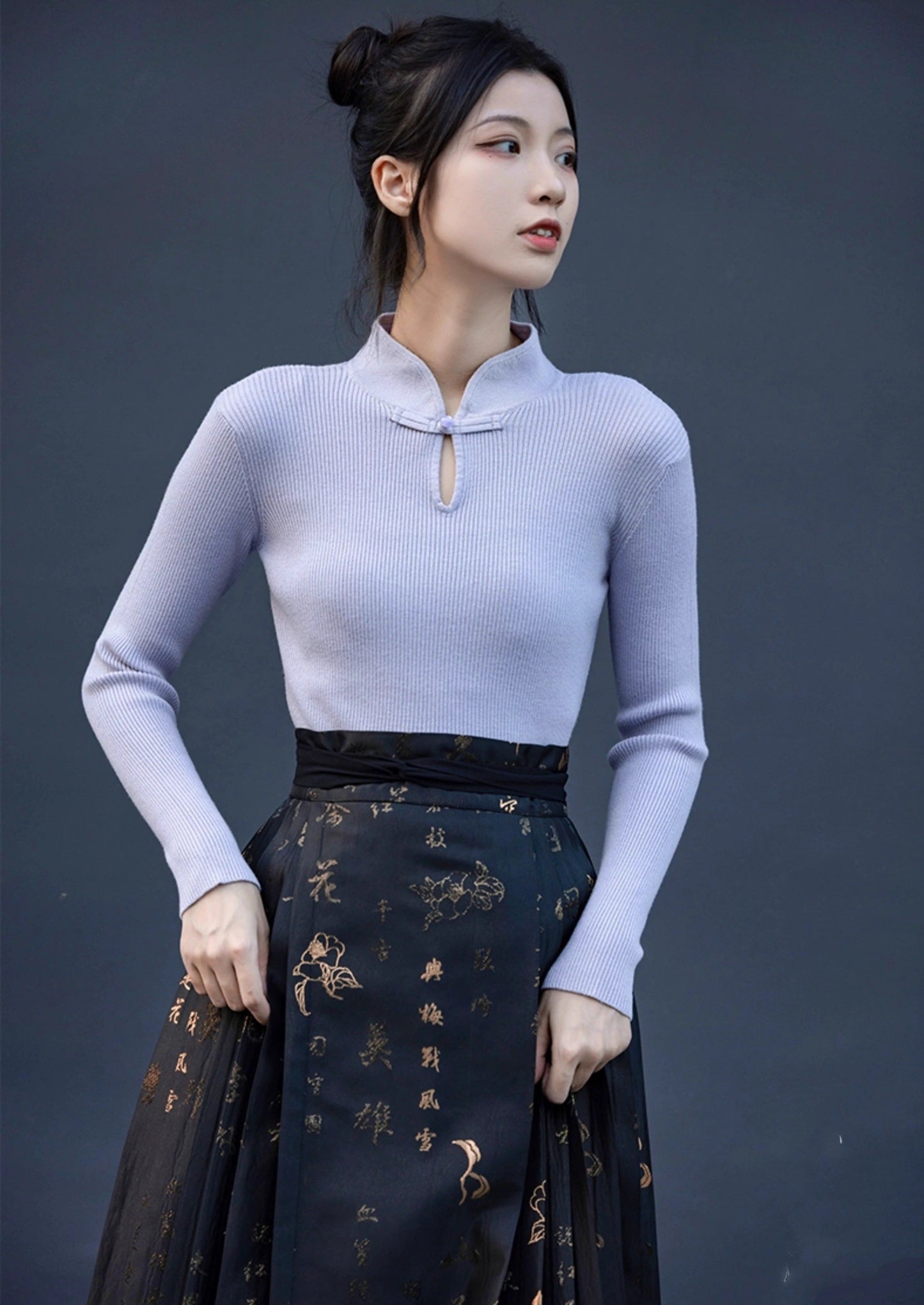 9-Colors Modern Hanfu TOPS Qipao Cheongsam Dress Skirt, gifts for women 2024