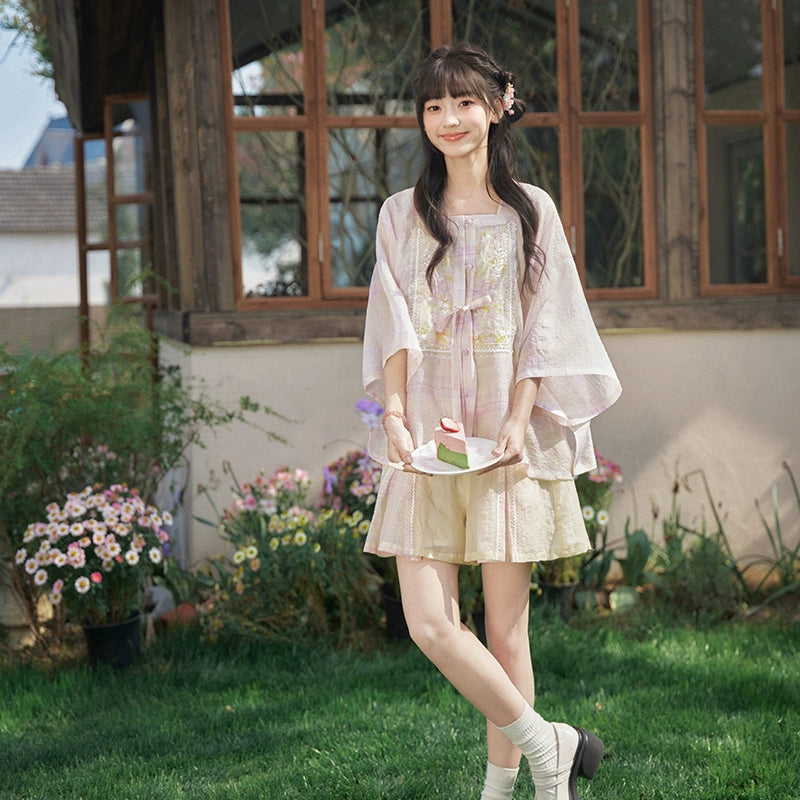 Teng Luo Yan : Wisteria Mist On Silk