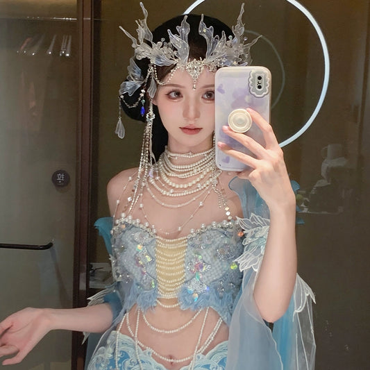 Exotic Series Mermaid Princess Hanfu Dress