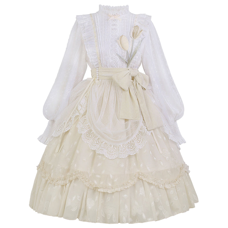 Han Element Series 2025 Hanfu Han-Style Lolita Dresses Beige