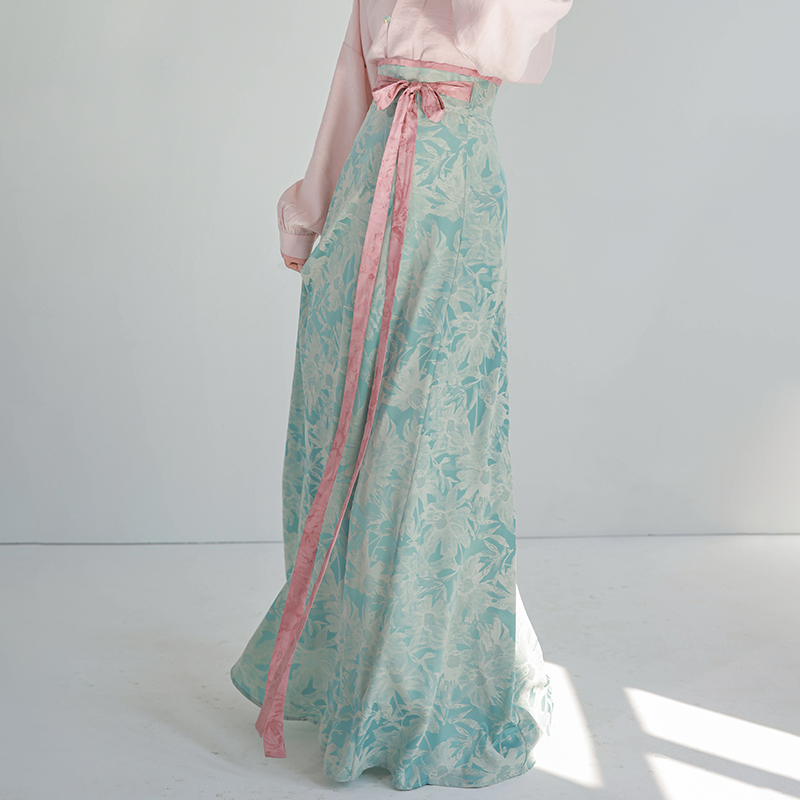 Dreams Hanfu Celadon Dyeing Base Shirts And Skirts