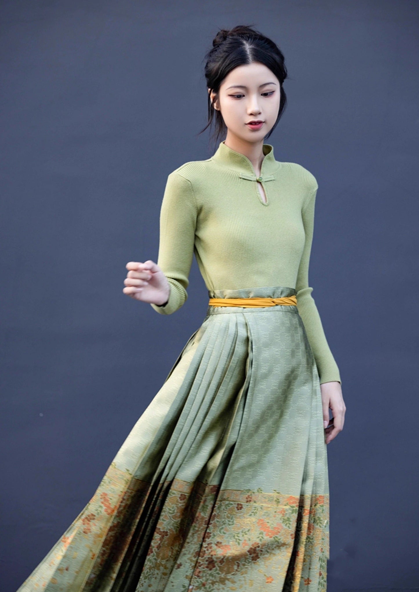 9-Colors Modern Hanfu TOPS Qipao Cheongsam Dress Skirt, gifts for women 2024