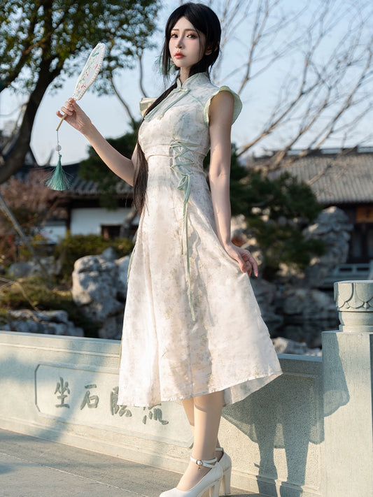 Flower Poetry Hanfu Cheongsam Late Spring