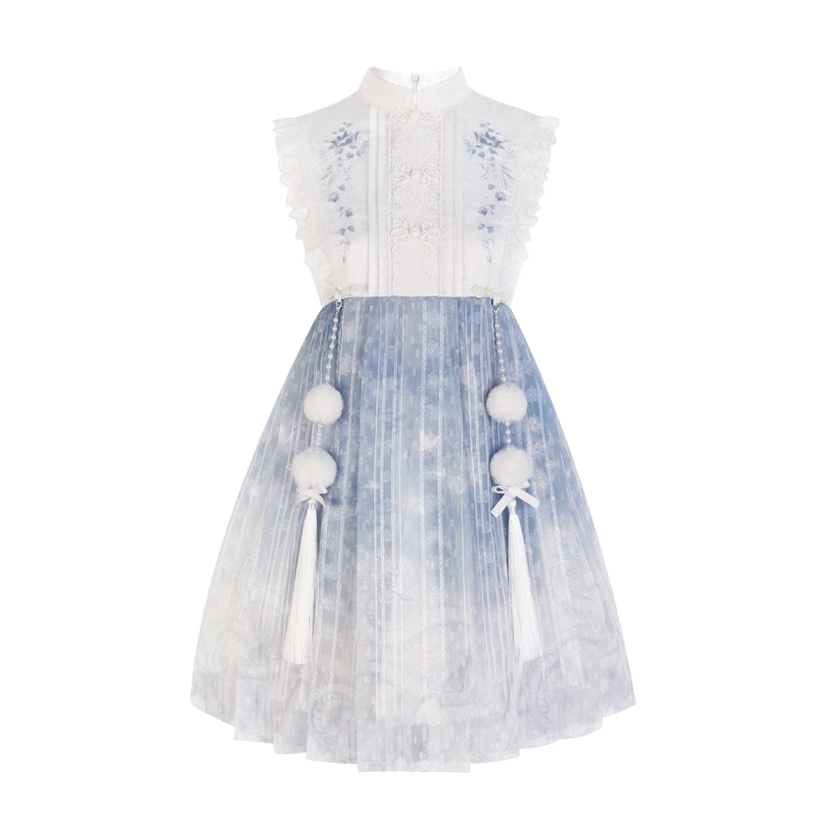 Han Element Series 2025 Hanfu Han-Style Dresses Azure